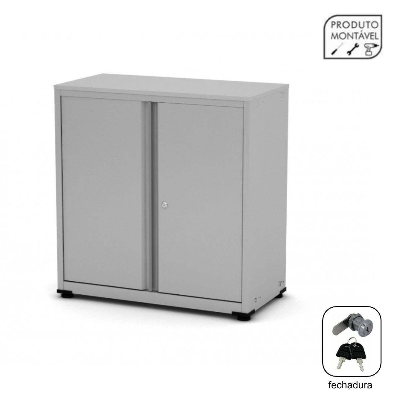 Armário de Aço Baixo – 0,84×0,80×0,40m – CHAPA 26/24 – CZ/CZ – PANDIN - 3110