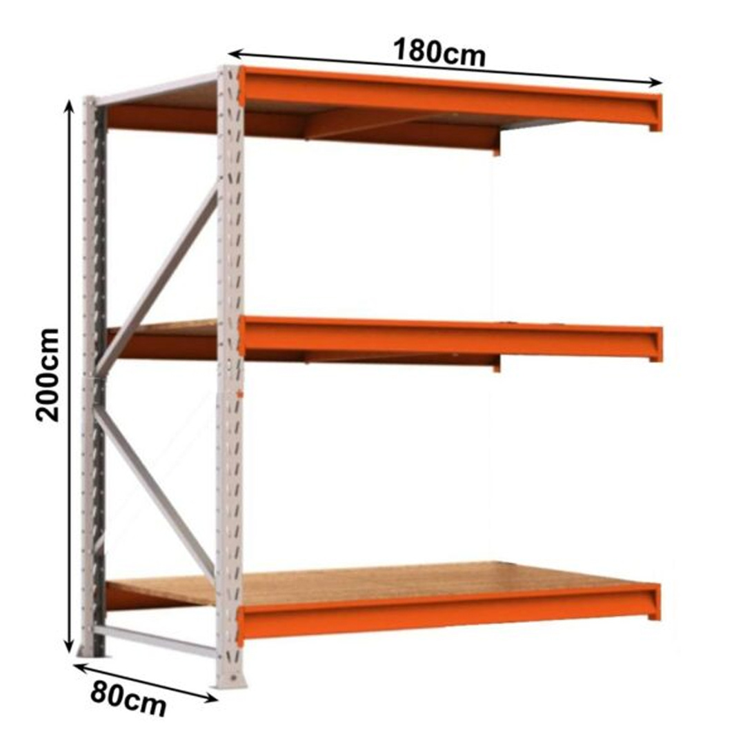 Porta Pallet Complemento com 03 Bandejas 2,00×1,80×0,80cm AMAPÁ - 3505 - Imagem 2