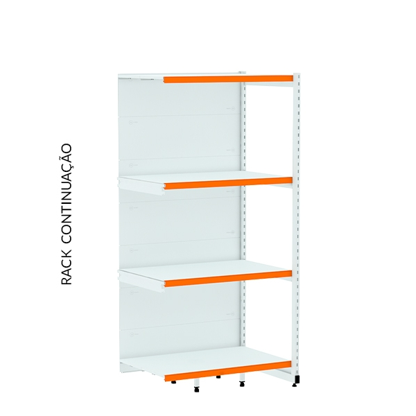 Rack CONTINUAÇÃO com 04 Bandejas – 1,96X0,92X0,60m – AMAPA – 3502